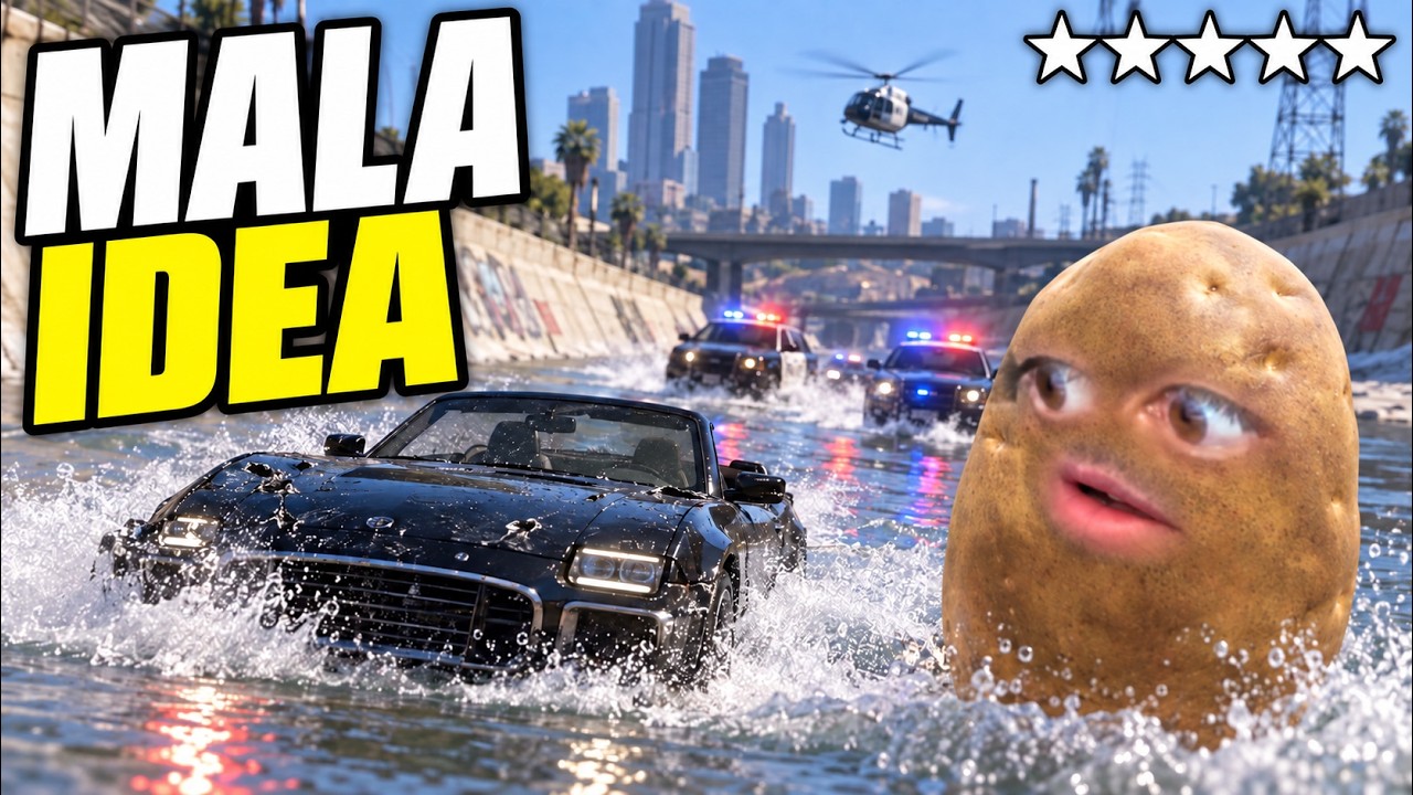 Miniatura original: El reto de las 5 estrellas: ¿Cuánto aguanté en GTA V?