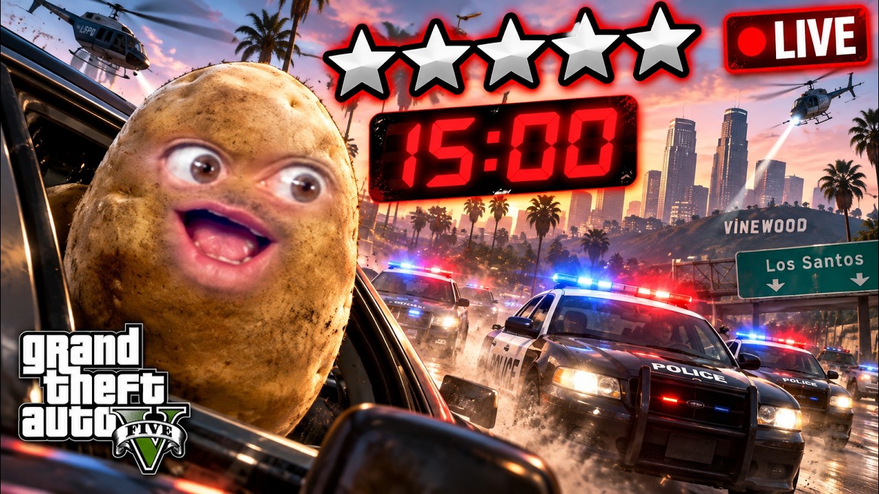 Miniatura original: 🔴 EN DIRECTO: ¿PUEDO SOBREVIVIR 15 MINUTOS CON 5 ESTRELLAS EN GTA 5?